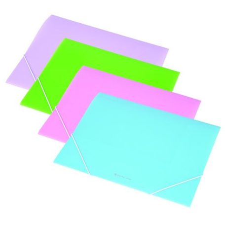 PANTA PLAST Gumis mappa, 15 mm, PP, A4, PANTA PLAST, pasztell rózsaszín
