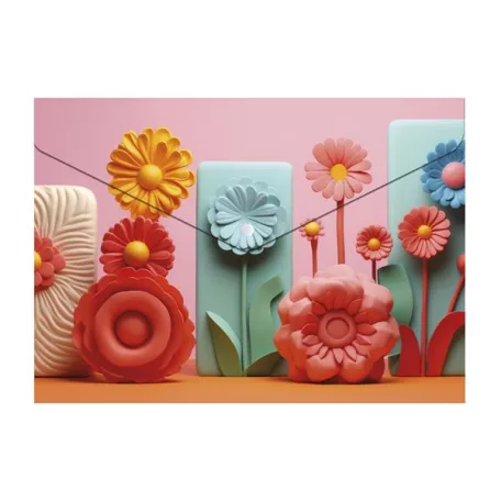 PANTA PLAST Irattartó tasak, A4 PP, patentos, 180 mikron, PANTA PLAST "Modern Flowers"