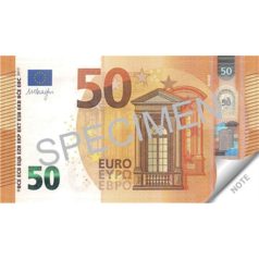   PANTA PLAST Jegyzettömb, 70 lap, 104x57 mm, PANTA PLAST "50 Euro"