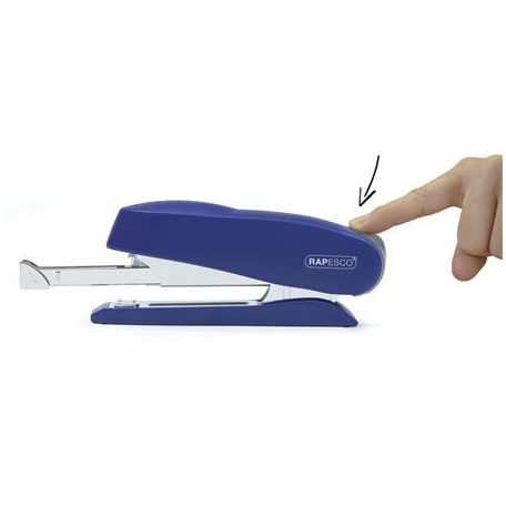 RAPESCO Tűzőgép, 24/6-8, 26/6-8, 50 lap, RAPESCO "Luna Half-Strip", kék