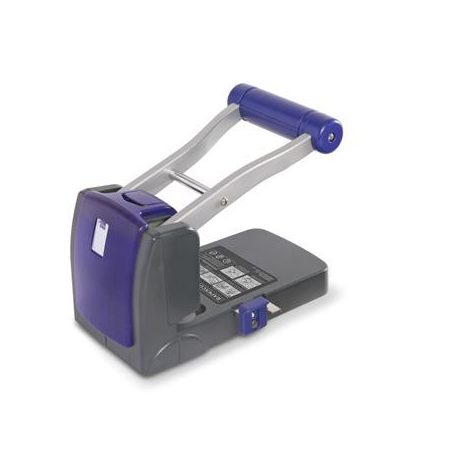 RAPESCO Lyukasztó, nagyteljesítményű, négylyukú, 100 lap, könnyített lyukasztás, RAPESCO "ECO P1100", szürke