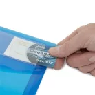 RAPESCO Irattartó tasak, A4+, patentos, RAPESCO "Eco", áttetsző vegyes színek
