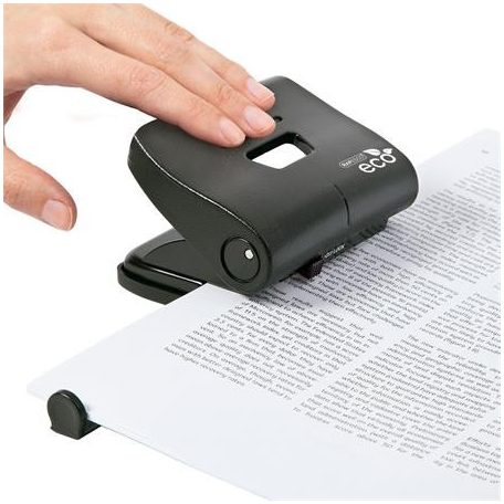 RAPESCO Lyukasztó, kétlyukú, 22 lap, RAPESCO "ECO", fekete