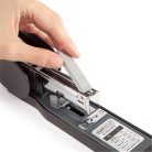 RAPESCO Tűzőgép, 24/6, 923/8-12, nagyteljesítményű, 90 lap, könnyített tűzés, RAPESCO "ECO X5", fekete