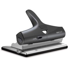   RAPESCO Lyukasztó, állítható lyukszámú, 32 lap, RAPESCO "Heavy Duty", fekete-szürke