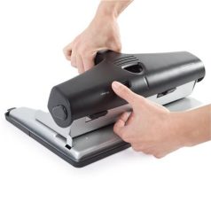   RAPESCO Lyukasztó, állítható lyukszámú, 32 lap, RAPESCO "Heavy Duty", fekete-szürke