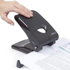   RAPESCO Lyukasztó, kétlyukú, 50 lap, könnyített lyukasztás, RAPESCO "X5", fekete