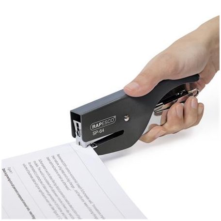 RAPESCO Tűzőgép, kézi, 21/4, 12 lap, RAPESCO "SP-64", fekete