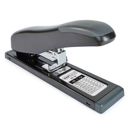 RAPESCO Tűzőgép, nagyteljesítményű, 923/6-13, 24/6-8, 100 lap, antibakteriális, RAPESCO "ECO HD-100", fekete