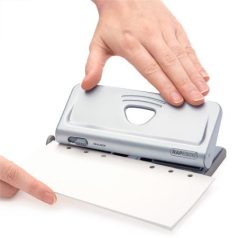   RAPESCO Lyukasztó, hatlyukú, 10 lap, fém, RAPESCO " New Diary 66",  ezüst