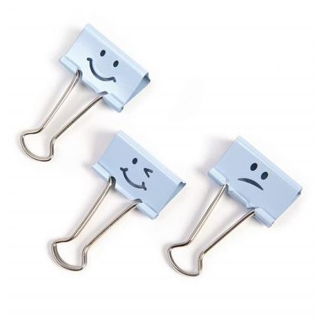 RAPESCO Bindercsipesz, 32 mm, "Fun", RAPESCO, világoskék