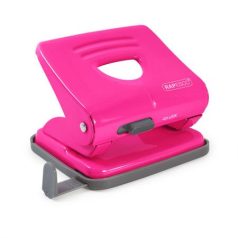   RAPESCO Lyukasztó, kétlyukú, 25 lap, fém, RAPESCO "825", pink