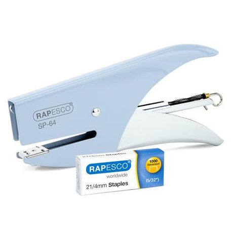 RAPESCO Tűzőgép, kézi, 21/4, 12 lap, RAPESCO "SP-64", kék