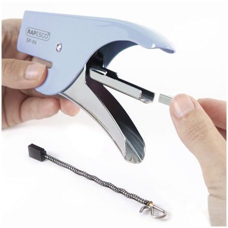 RAPESCO Tűzőgép, kézi, 21/4, 12 lap, RAPESCO "SP-64", kék