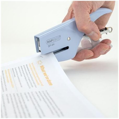 RAPESCO Tűzőgép, kézi, 21/4, 12 lap, RAPESCO "SP-64", kék