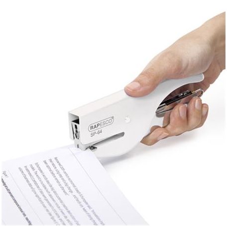 RAPESCO Tűzőgép, kézi, 21/4, 12 lap, RAPESCO "SP-64", fehér