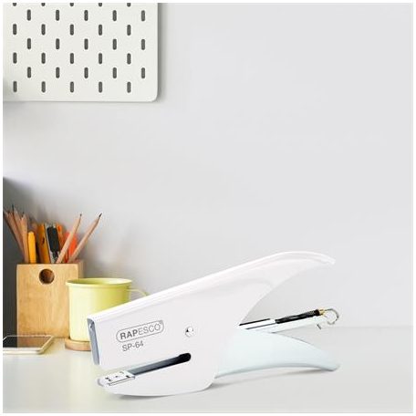 RAPESCO Tűzőgép, kézi, 21/4, 12 lap, RAPESCO "SP-64", fehér