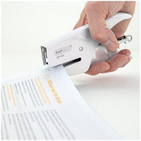 RAPESCO Tűzőgép, kézi, 21/4, 12 lap, RAPESCO "SP-64", fehér