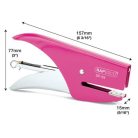 RAPESCO Tűzőgép, kézi, 21/4, 12 lap, RAPESCO "SP-64", rózsaszín