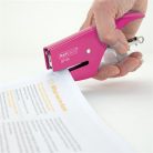 RAPESCO Tűzőgép, kézi, 21/4, 12 lap, RAPESCO "SP-64", rózsaszín