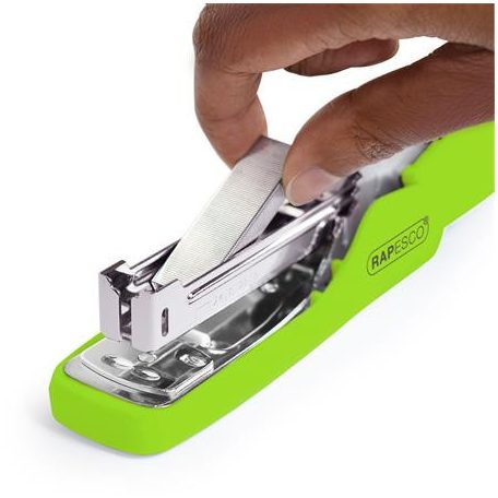 RAPESCO Tűzőgép, 24/6, 26/6, 25 lap, könnyített tűzés, RAPESCO "X5 Less Effort", zöld