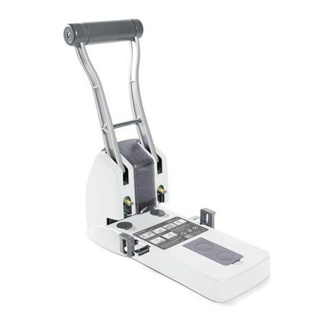 RAPESCO Lyukasztó, nagyteljesítményű, kétlyukú, 150 lap, könnyített lyukasztás, RAPESCO "ECO P2200", fehér