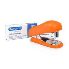   RAPESCO Tűzőgép, 24/6, 26/6, 12 lap, RAPESCO "Bug Mini", narancs