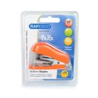 RAPESCO Tűzőgép, 24/6, 26/6, 12 lap, RAPESCO "Bug Mini", narancs