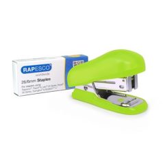   RAPESCO Tűzőgép, 24/6, 26/6, 12 lap, RAPESCO "Bug Mini", zöld