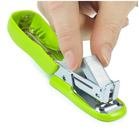 RAPESCO Tűzőgép, 24/6, 26/6, 12 lap, RAPESCO "Bug Mini", zöld