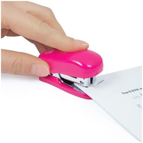 RAPESCO Tűzőgép, 24/6, 26/6, 12 lap, RAPESCO "Bug Mini", pink