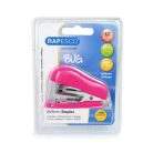 RAPESCO Tűzőgép, 24/6, 26/6, 12 lap, RAPESCO "Bug Mini", pink