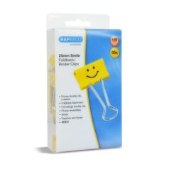   RAPESCO Bindercsipesz, 25 mm, RAPESCO, "Fun", sárga