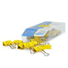   RAPESCO Bindercsipesz, 25 mm, RAPESCO, "Fun", sárga