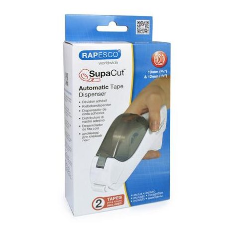 RAPESCO Ragasztószalag-adagoló, RAPESCO "SupaCut", fehér