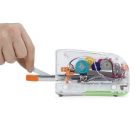 RAPESCO Tűzőgép, 26/6, 15 lap, elemes, USB töltővel, RAPESCO "626EL", átlátszó