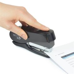   RAPESCO Tűzőgép, 24/6-8, 26/6-8, 50 lap, könnyített tűzés, antibakteriális, RAPESCO " ECO Luna Less Effort", fekete