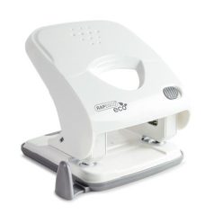   RAPESCO Lyukasztó, kétlyukú, 40 lap, könnyített lyukasztás, antibakteriális, RAPESCO "ECO X5", fehér