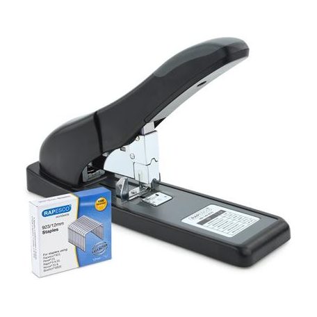 RAPESCO Tűzőgép, nagyteljesítményű, 923/6-17, 140 lap, RAPESCO "ECO HD-140", fekete
