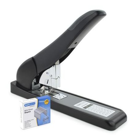 RAPESCO Tűzőgép, nagyteljesítményű, 923/10-24, 210 lap, RAPESCO "ECO HD-210", fekete