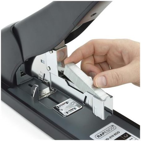 RAPESCO Tűzőgép, nagyteljesítményű, 923/10-24, 210 lap, RAPESCO "ECO HD-210", fekete