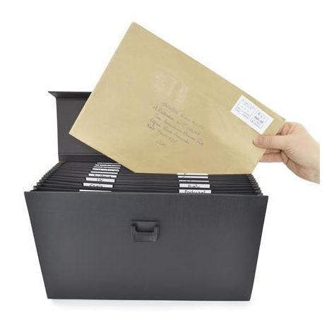 RAPESCO Harmonikatáska, 19 rekeszes, RAPESCO, fekete