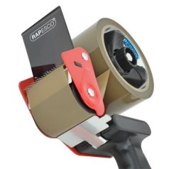   RAPESCO Csomagzáró gép, RAPESCO "Germ-Savvy® 960", 5 db barna csomagolószalaggal, 1 db késsel