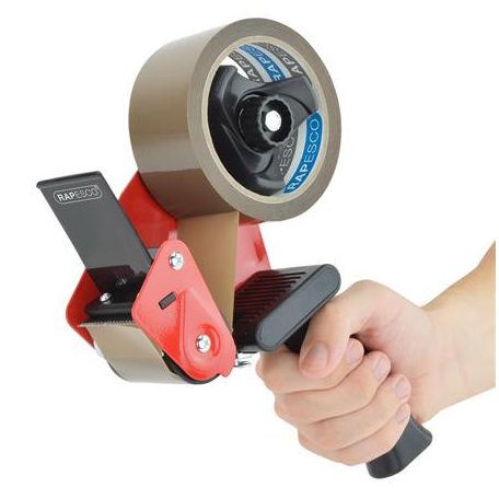 RAPESCO Csomagzáró gép, RAPESCO "Germ-Savvy® 960", 5 db barna csomagolószalaggal, 1 db késsel