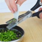 RAPESCO Olló, konyhai, 20 cm, fűszer és papíraprító, 5 penge, RAPESCO