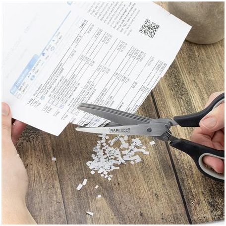 RAPESCO Olló, konyhai, 20 cm, fűszer és papíraprító, 5 penge, RAPESCO