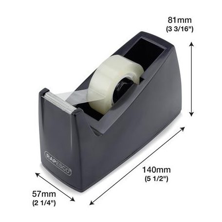 RAPESCO Ragasztószalag-adagoló, RAPESCO "300", fekete