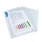 RAPESCO Irattartó tasak, A4+, patentos, RAPESCO "Eco", áttetsző