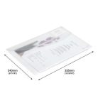 RAPESCO Irattartó tasak, A4+, patentos, RAPESCO "Eco", áttetsző