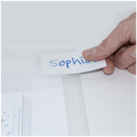 RAPESCO Irattartó tasak, A4+, patentos, RAPESCO "Eco", áttetsző